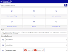 Tablet Screenshot of gaskets-manufacturers.com